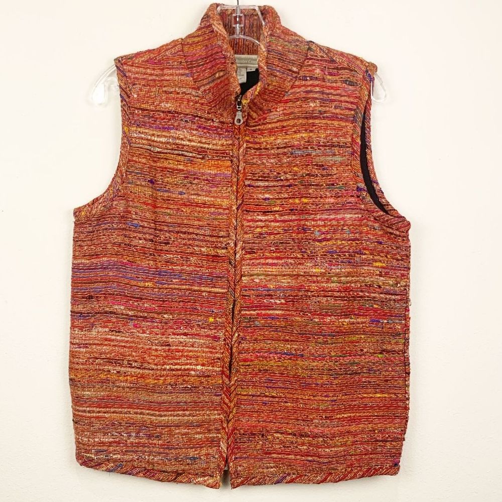 Coldwater Creek Multicolored Silk Vest